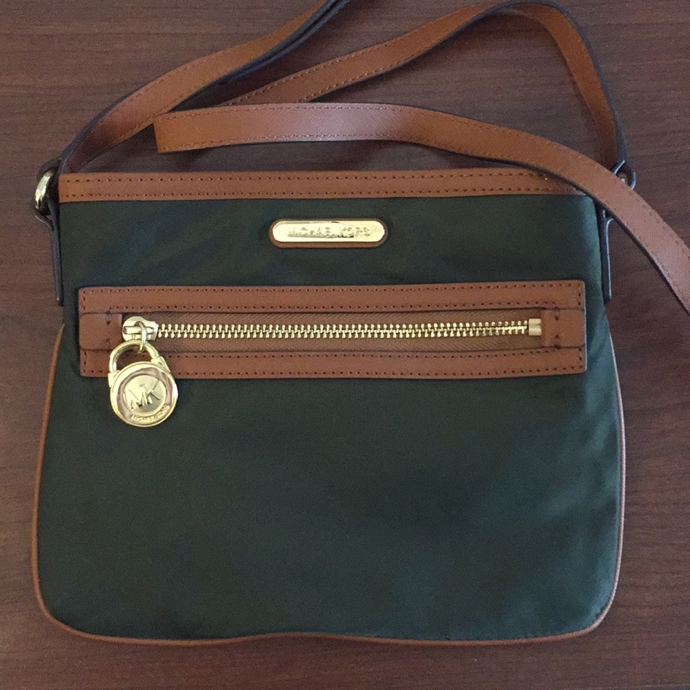 Michael Kors Olive Green Cross-body Bag